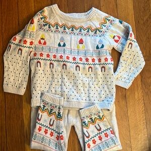 Hanna Andersson Knit Set Organic Cotton 2T